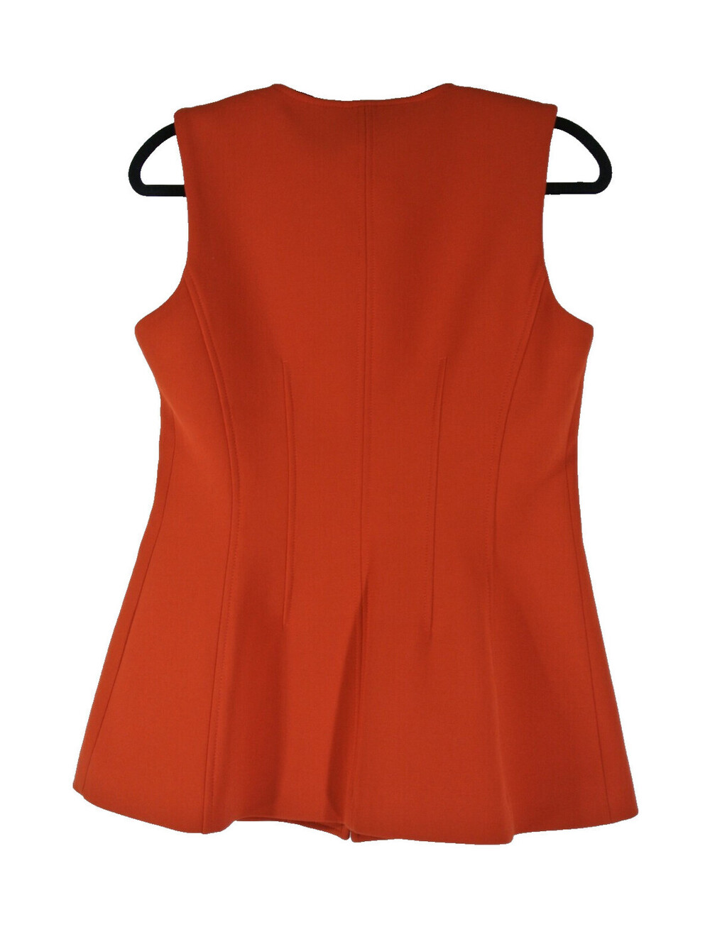 NEW, Veronica Beard Jessup Tailored Vest in Carnelian Red sz 8 #SJ2548 - Picture 7 of 10